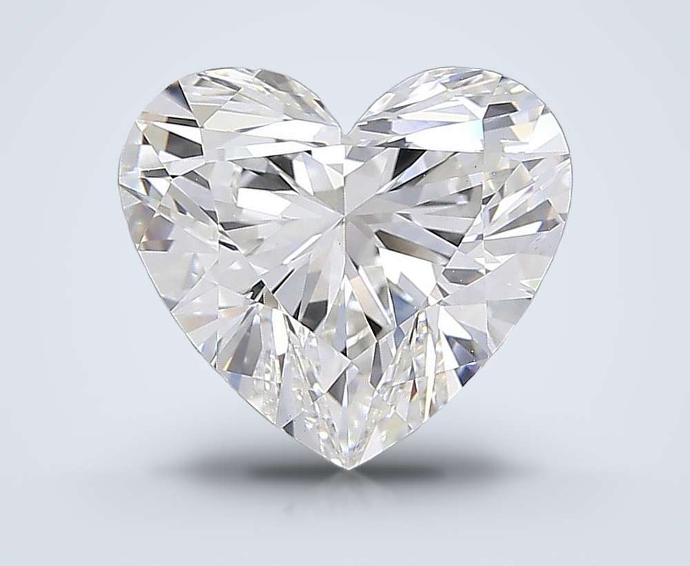 7.02ct G VS1 Rare Carat Ideal Cut Heart Lab Grown Diamond