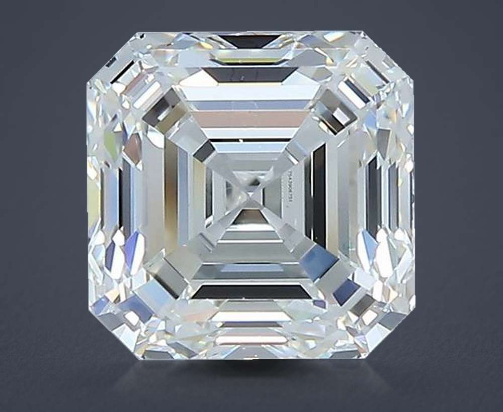 2.51ct H VVS2 Rare Carat Ideal Cut Asscher Diamond