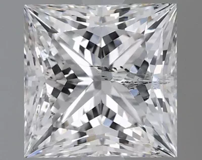 1.50ct G SI2 Rare Carat Ideal Cut Princess Lab Grown Diamond