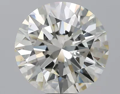 11.03ct K SI1 Rare Carat Ideal Cut Round Diamond