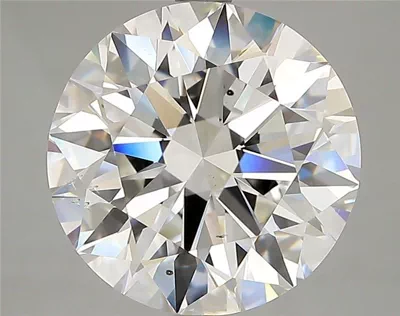 5.01ct G SI1 Rare Carat Ideal Cut Round Diamond