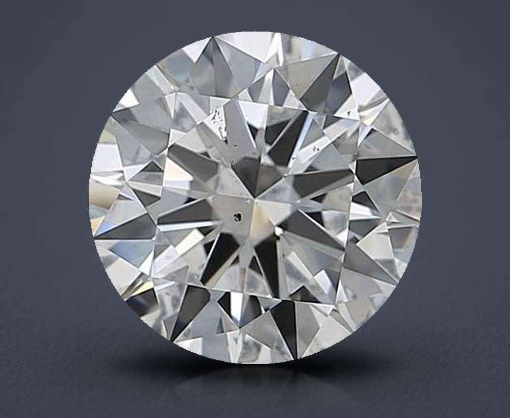 3.01ct H SI1 Rare Carat Ideal Cut Round Diamond
