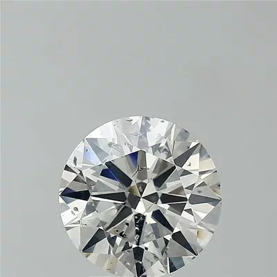 3.02ct I SI2 Rare Carat Ideal Cut Round Diamond