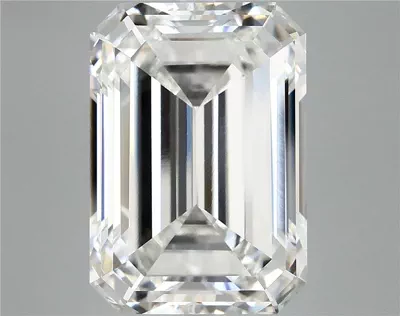 12.58ct F VVS2 Excellent Cut Emerald Lab Grown Diamond