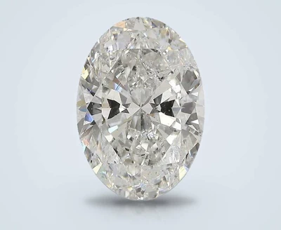 5.02ct I SI2 Rare Carat Ideal Cut Oval Diamond