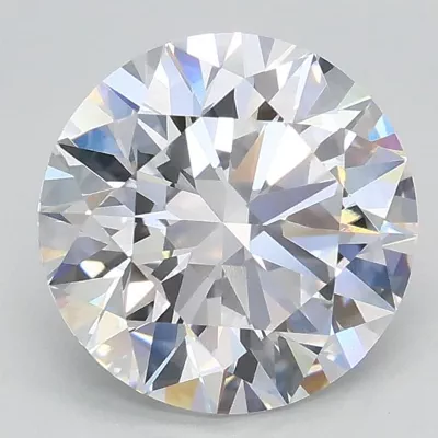 2.04ct D VVS2 Rare Carat Ideal Cut Round Lab Grown Diamond