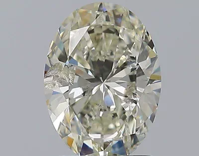 2.00ct K SI2 Rare Carat Ideal Cut Oval Diamond