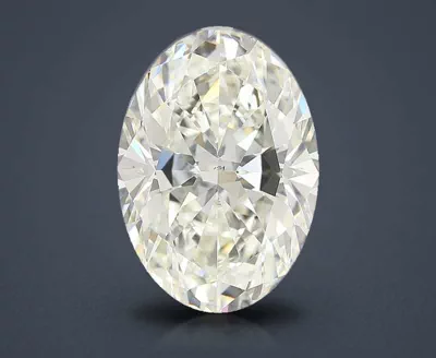 4.01ct K VS2 Rare Carat Ideal Cut Oval Diamond