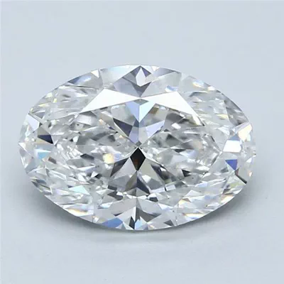 3.03ct D SI1 Rare Carat Ideal Cut Oval Diamond