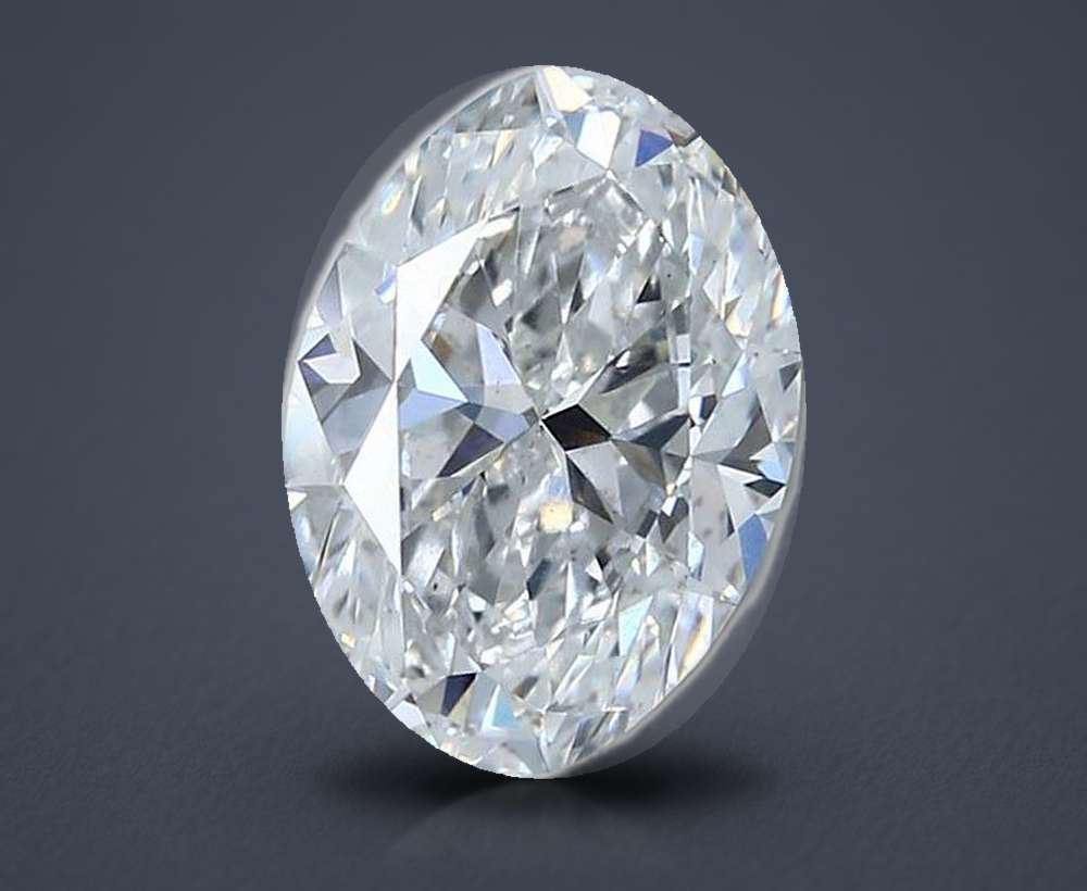 3.03ct D SI1 Rare Carat Ideal Cut Oval Diamond