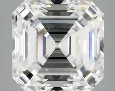 5.02ct E VS1 Rare Carat Ideal Cut Asscher Lab Grown Diamond