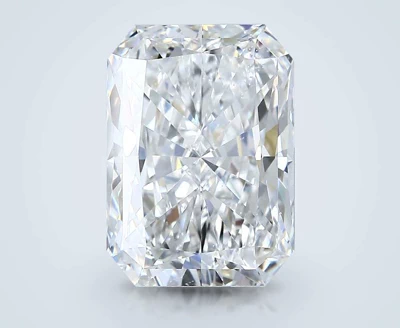 5.08ct E SI1 Rare Carat Ideal Cut Radiant Diamond