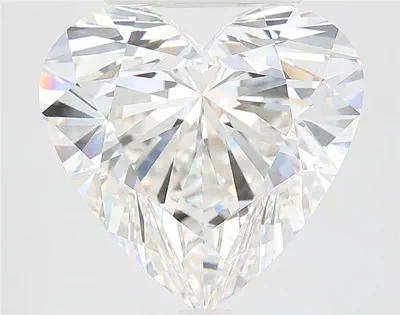 6.66ct F VVS2 Rare Carat Ideal Cut Heart Lab Grown Diamond