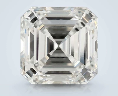 4.10ct F VVS2 Excellent Cut Asscher Lab Grown Diamond