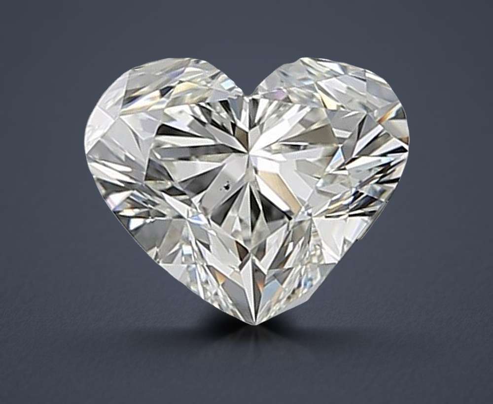 0.90ct K VS2 Rare Carat Ideal Cut Heart Diamond