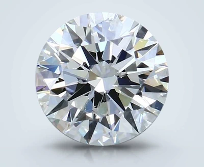 3.01ct G SI2 Rare Carat Ideal Cut Round Diamond