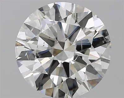 5.39ct J SI2 Rare Carat Ideal Cut Round Diamond