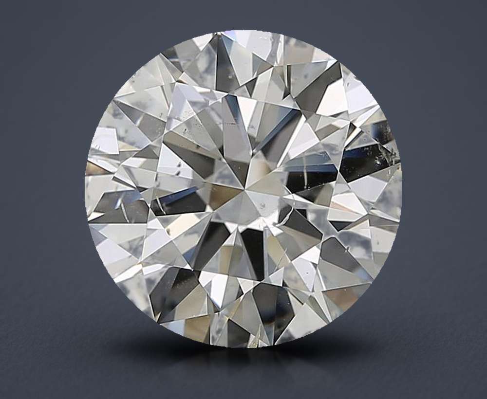 5.39ct J SI2 Rare Carat Ideal Cut Round Diamond