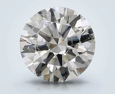 5.39ct J SI2 Rare Carat Ideal Cut Round Diamond