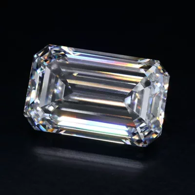 30.30ct E VVS2 Rare Carat Ideal Cut Emerald Lab Grown Diamond