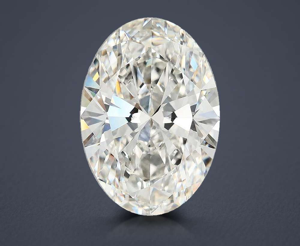 10.18ct G VVS2 Rare Carat Ideal Cut Oval Lab Grown Diamond