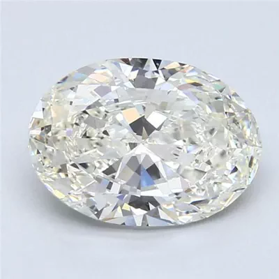 3.01ct J SI1 Rare Carat Ideal Cut Oval Diamond