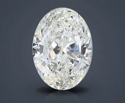 3.01ct J SI1 Rare Carat Ideal Cut Oval Diamond