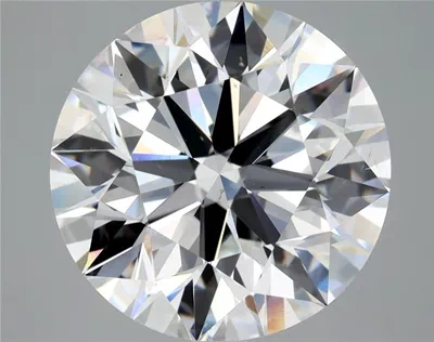 5.01ct D SI1 Rare Carat Ideal Cut Round Diamond