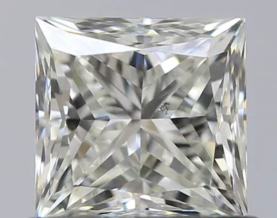 0.71ct K SI1 Rare Carat Ideal Cut Princess Diamond