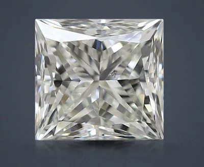 0.71ct K SI1 Rare Carat Ideal Cut Princess Diamond