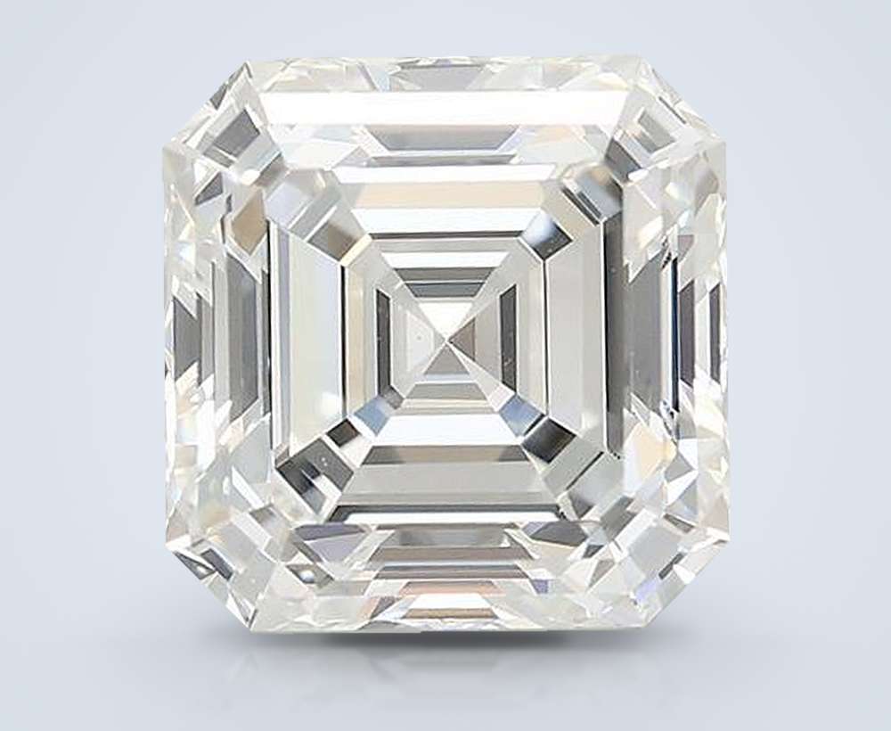 2.03ct F VS1 Rare Carat Ideal Cut Asscher Lab Grown Diamond