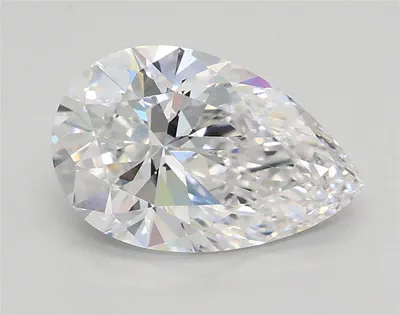 1.25ct D VVS1 Rare Carat Ideal Cut Pear Lab Grown Diamond