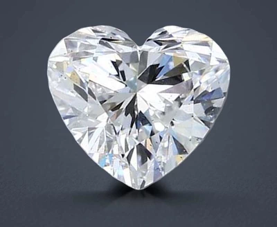 2.06ct F SI1 Rare Carat Ideal Cut Heart Diamond