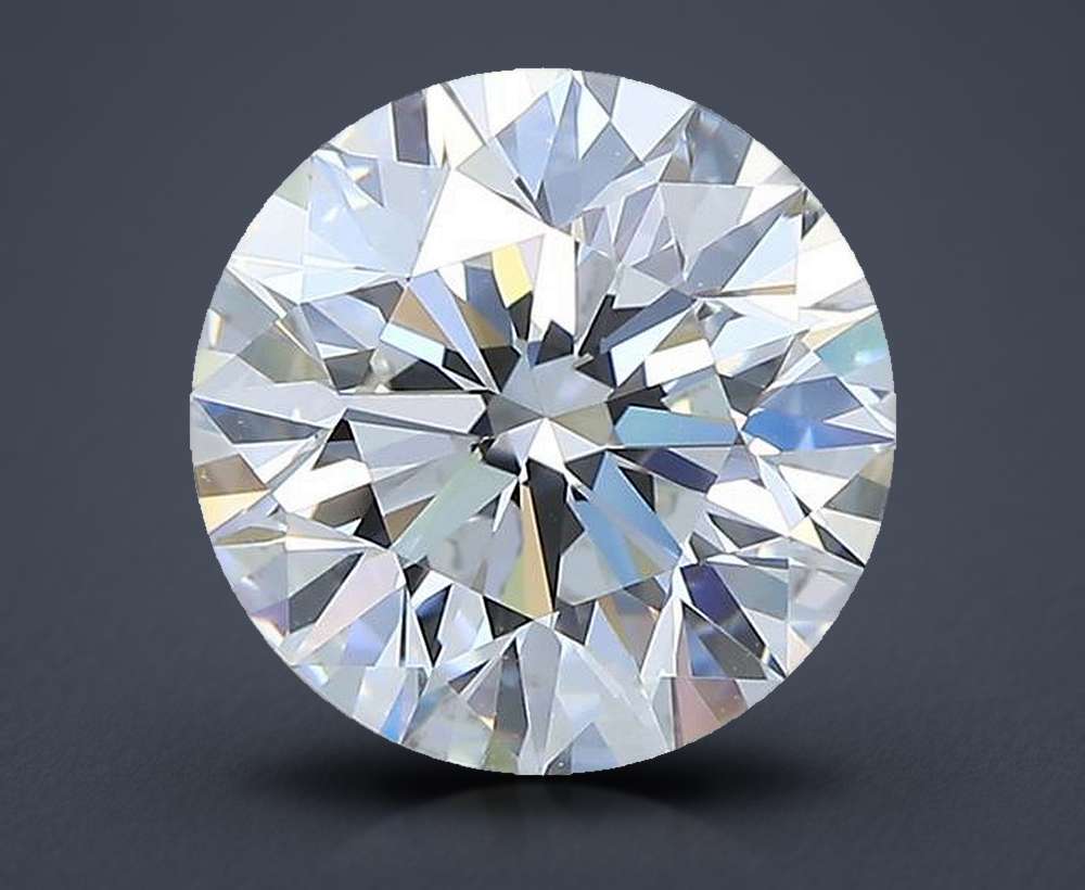 2.76ct G VVS1 Rare Carat Ideal Cut Round Diamond