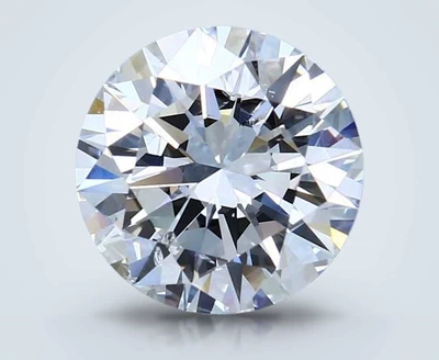 3.07ct F SI2 Rare Carat Ideal Cut Round Diamond