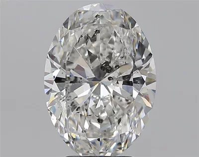 4.00ct F SI2 Rare Carat Ideal Cut Oval Diamond