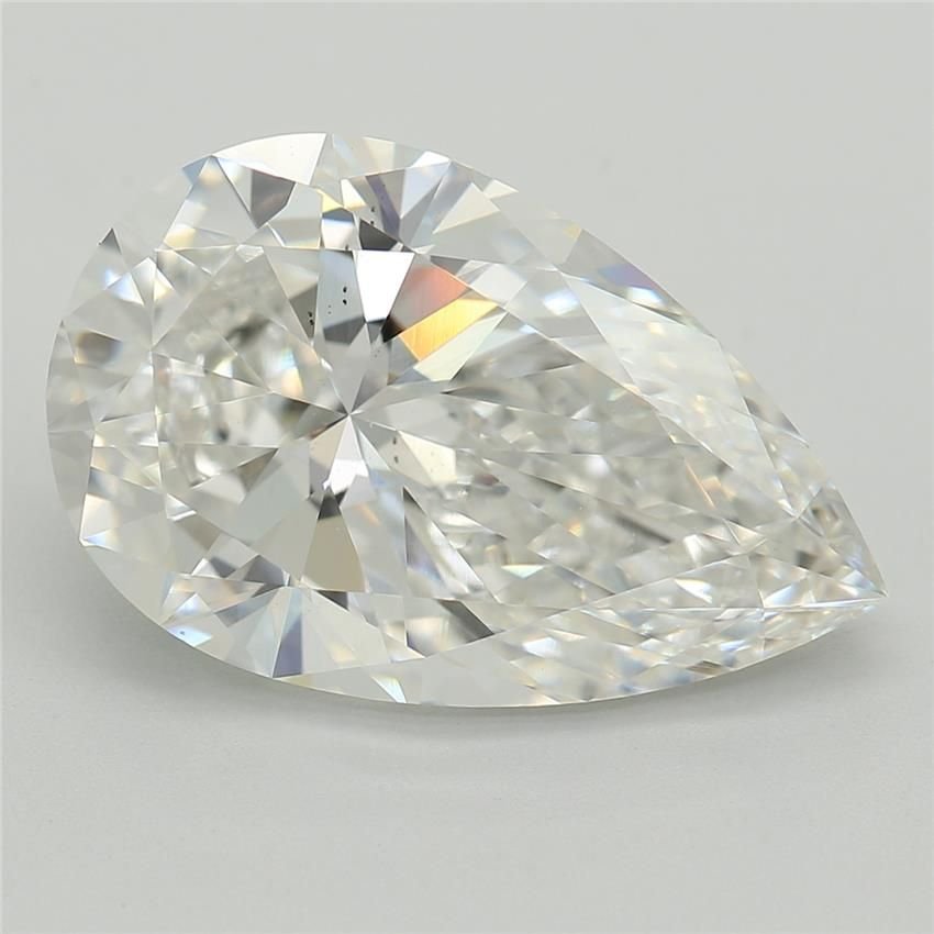 3.82ct E VS2 Rare Carat Ideal Cut Pear Lab Grown Diamond
