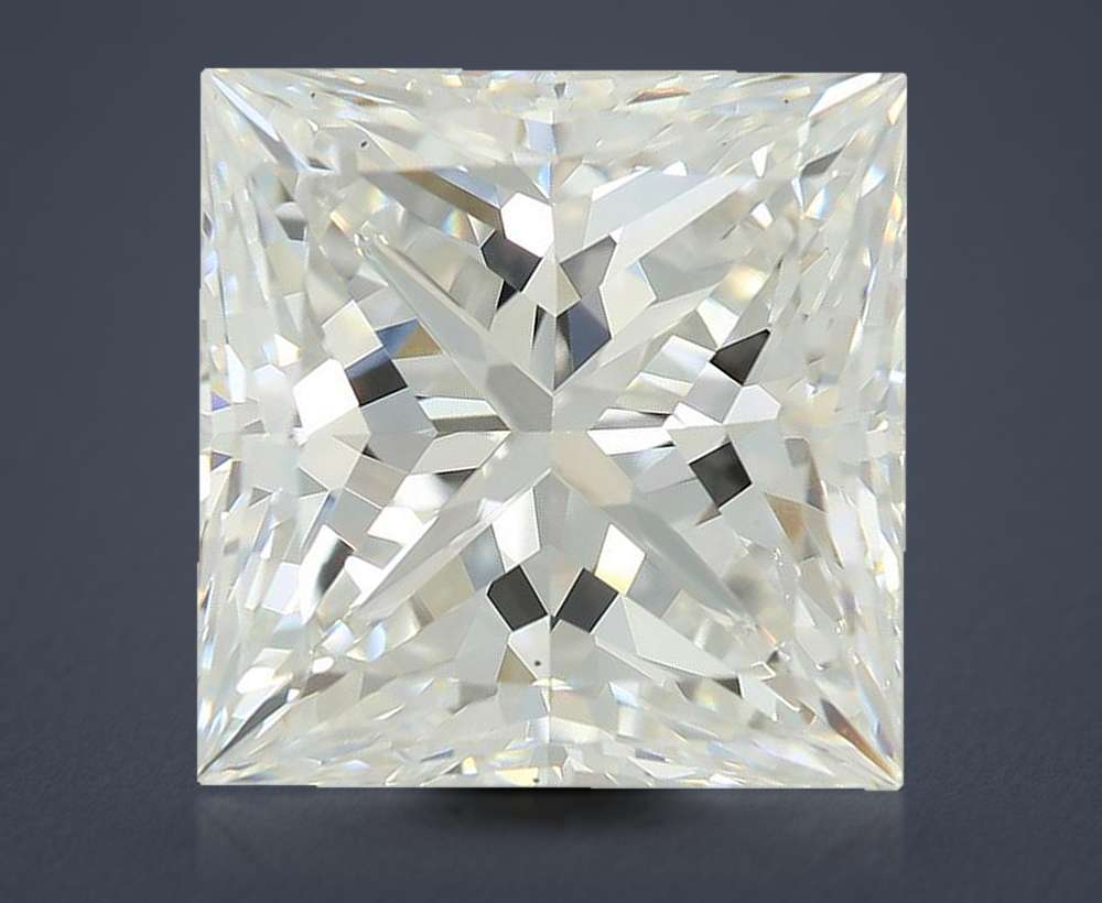5.08ct E VS2 Rare Carat Ideal Cut Princess Lab Grown Diamond