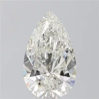 5.02ct H SI1 Rare Carat Ideal Cut Pear Diamond