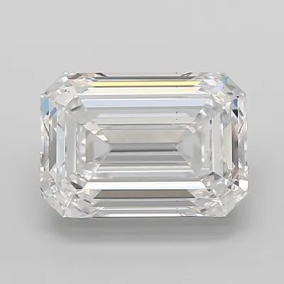 4.57ct D VS2 Rare Carat Ideal Cut Emerald Lab Grown Diamond
