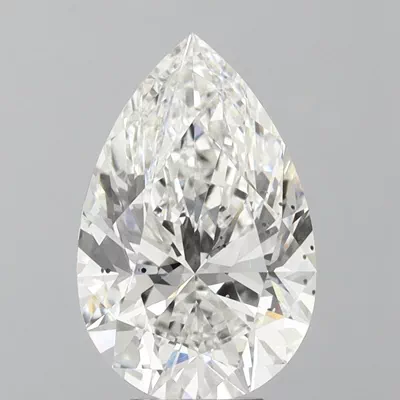 7.01ct G SI1 Rare Carat Ideal Cut Pear Lab Grown Diamond