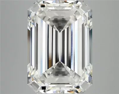 11.25ct F VVS2 Rare Carat Ideal Cut Emerald Lab Grown Diamond