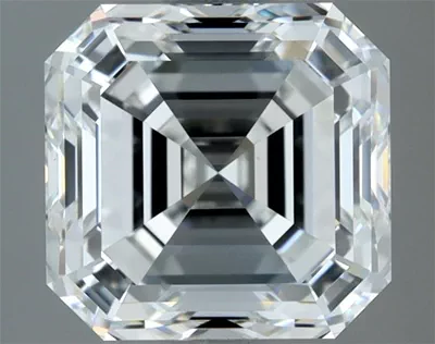 3.03ct H VVS2 Very Good Cut Asscher Diamond