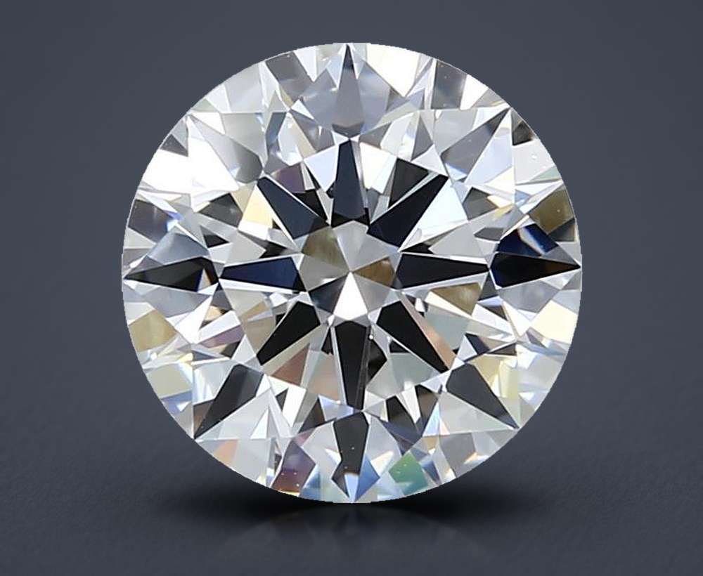 3.03ct F VVS2 Rare Carat Ideal Cut Round Lab Grown Diamond