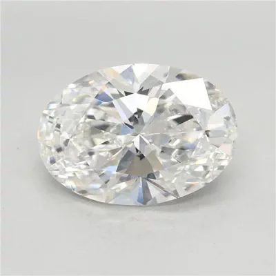 4.01ct F VVS2 Rare Carat Ideal Cut Oval Lab Grown Diamond