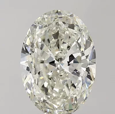 3.51ct J SI2 Rare Carat Ideal Cut Oval Diamond