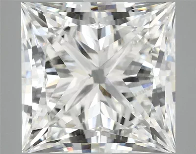8.13ct F VVS2 Rare Carat Ideal Cut Princess Lab Grown Diamond