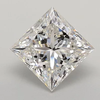 3.03ct F VS1 Rare Carat Ideal Cut Princess Lab Grown Diamond