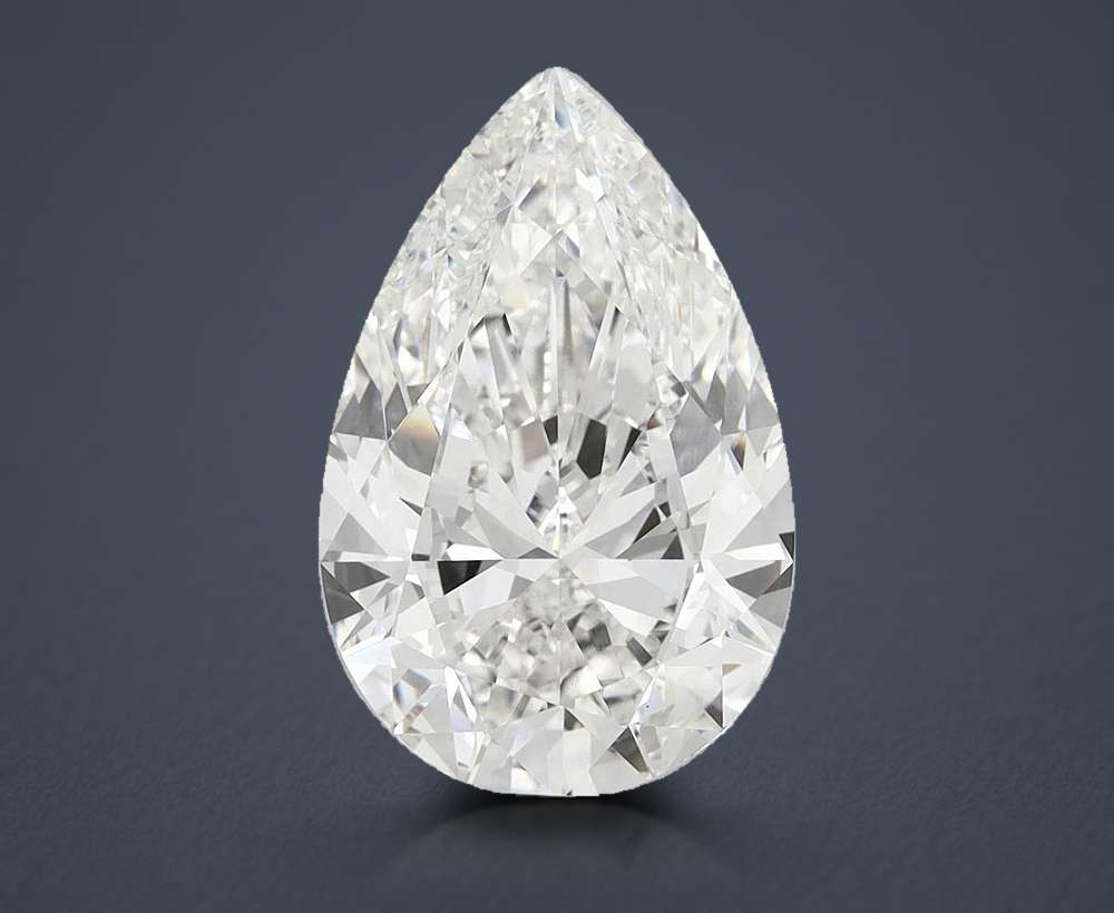 15.04ct G VVS2 Rare Carat Ideal Cut Pear Lab Grown Diamond