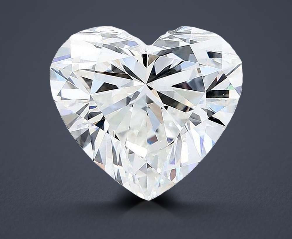 6.58ct E VVS2 Rare Carat Ideal Cut Heart Lab Grown Diamond